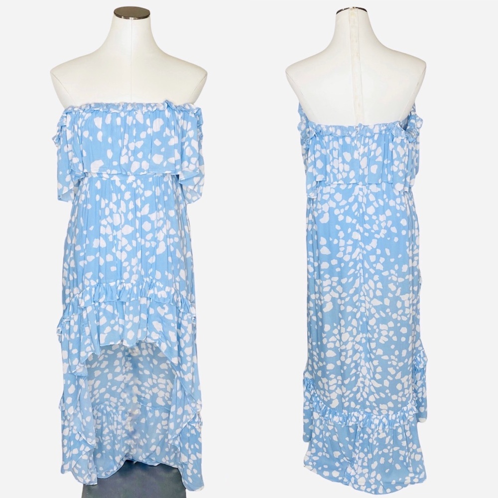 Skylar + Madison Off the Shoulder High Low Maxi Dress - Picture 10 of 10